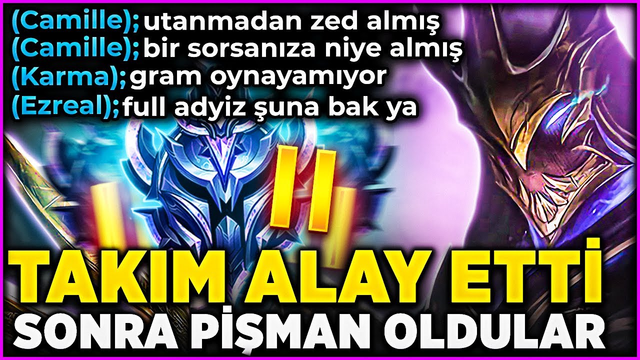 T&Uuml;M TAKIM DALGA GE&Ccedil;Tİ !! ZED SENİN NEYİNE DEDİLER !! HEPSİNİ BEN TAŞIDIM !! | Og&uuml;n Demirci