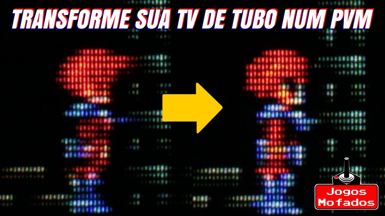 Como Transformar sua TV de Tubo num PVM - Método Fácil, sem Soldar ou Mexer Dentro da TV
