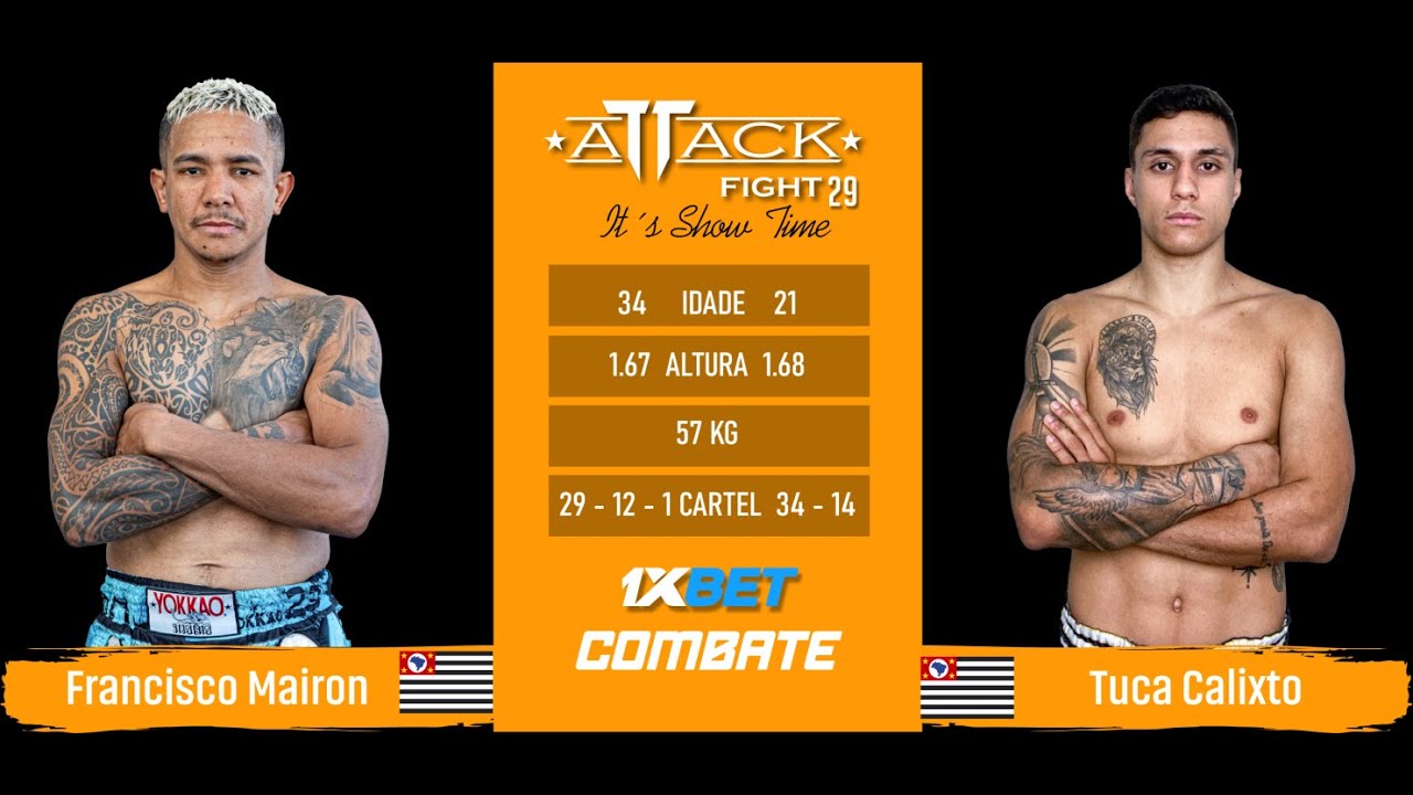 Attack Fight 29 - Francisco Mairon vs Tuca Calixto 57kg