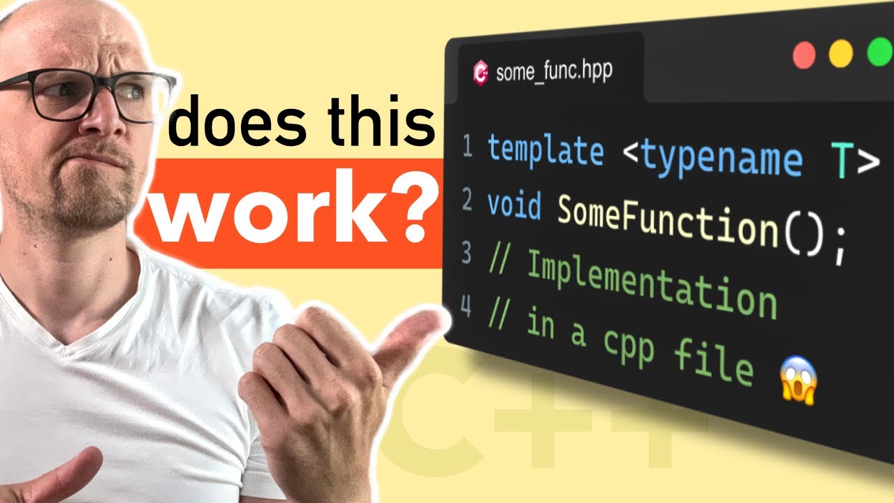 Separate declaration and definition for C++ templates? Yes please (sometimes)