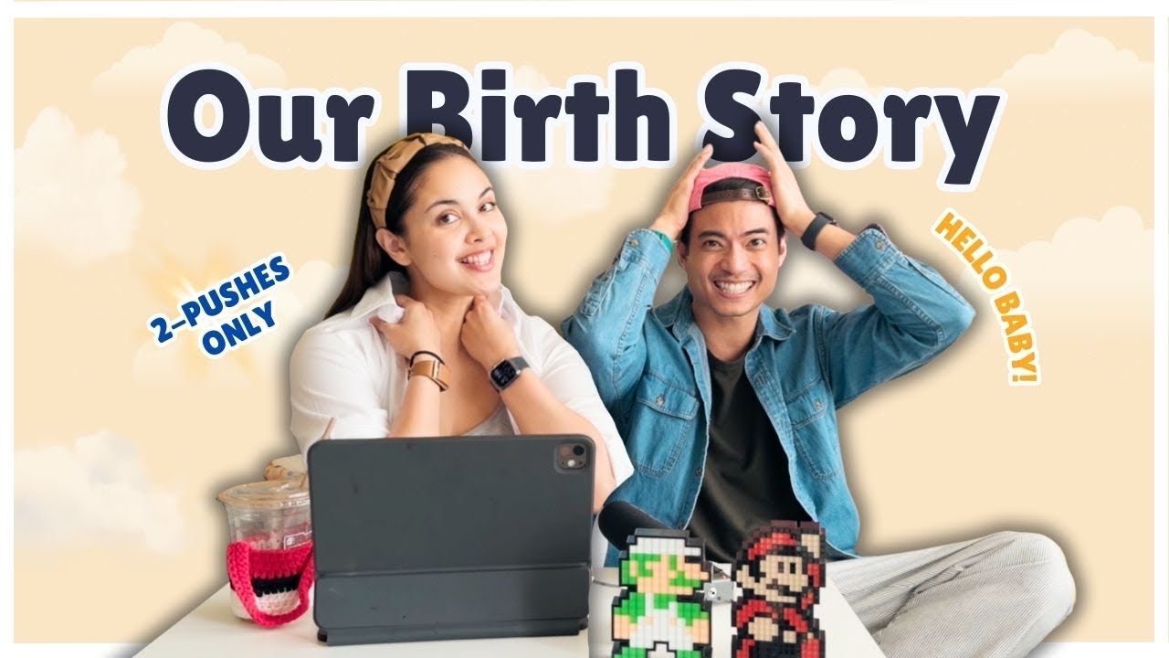 Baby Leon arrived after two pushes?! Our detailed birth story 👶 | Megan & Mikael Podcast