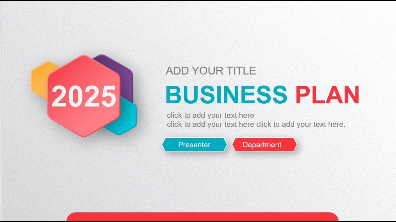 Modern Business Plan PowerPoint Template &ndash; Colorful Infographic Slides for Pitch Decks & Reports