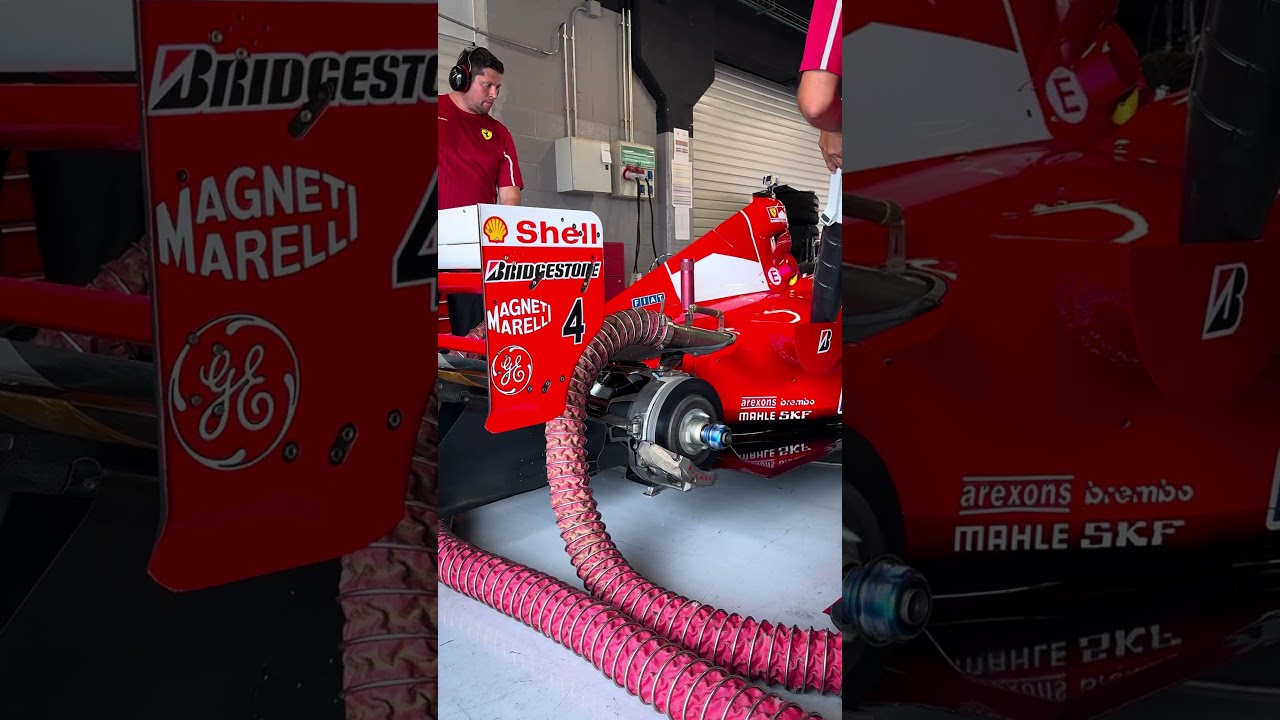 Rubens Barrichello F1 Car Start UP Engine! Pure V10 Sound