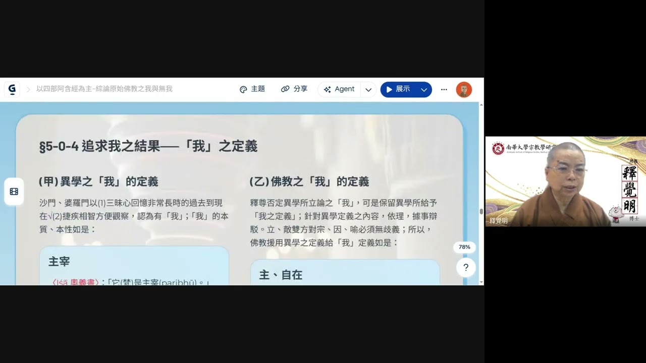 6 導讀 楊郁文 以四部阿含經為主－綜論原始佛教之我與無我