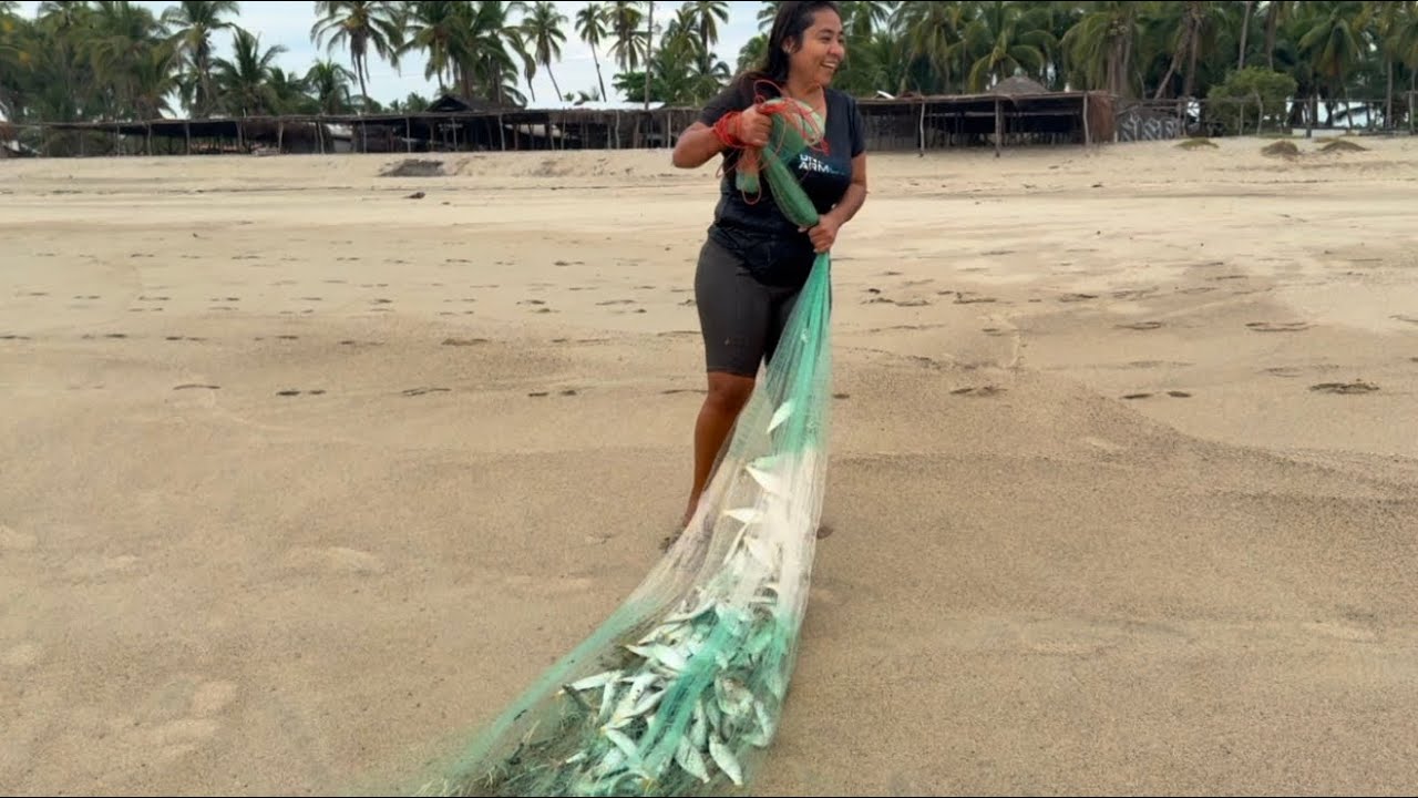 FUI A TARRAYAR  AL MAR Y LLENE LA TARRAYA DE PESCADOS