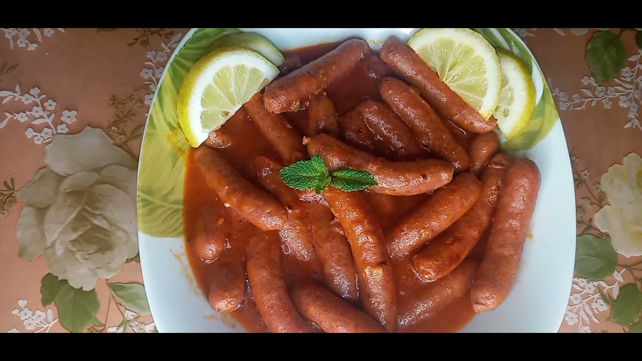 مرقاز، صوصيص، أو سجق إكسبراس بصلصة الطماطم😋/ 💥Saucisses à la sauce tomate /sausages in tomato sauce👌