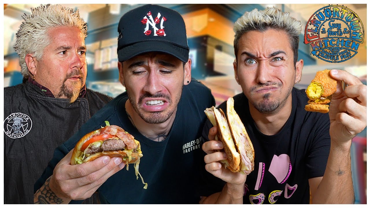 Eating At Guy Fieri's FLAVOR TOWN Restaurant... (This is what we were served...)