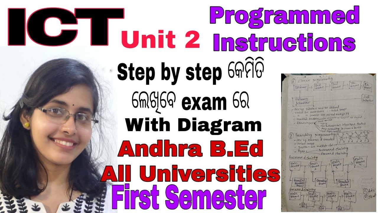 Programmed Instructions | ICT | unit 2 | #andhrabed #firstsemester All Universities