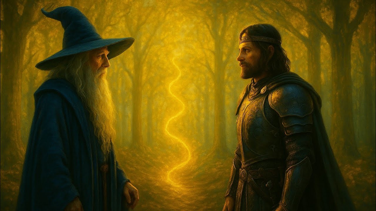 Das geheime Treffen zwischen Tom Bombadil und Aragorn nach dem Ringkrieg