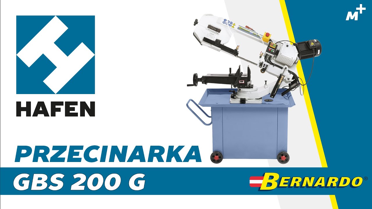 GBS 200 G - BERNARDO // Przecinarka taśmowa do cięcia materiałów (do 205 mm) pod skosem