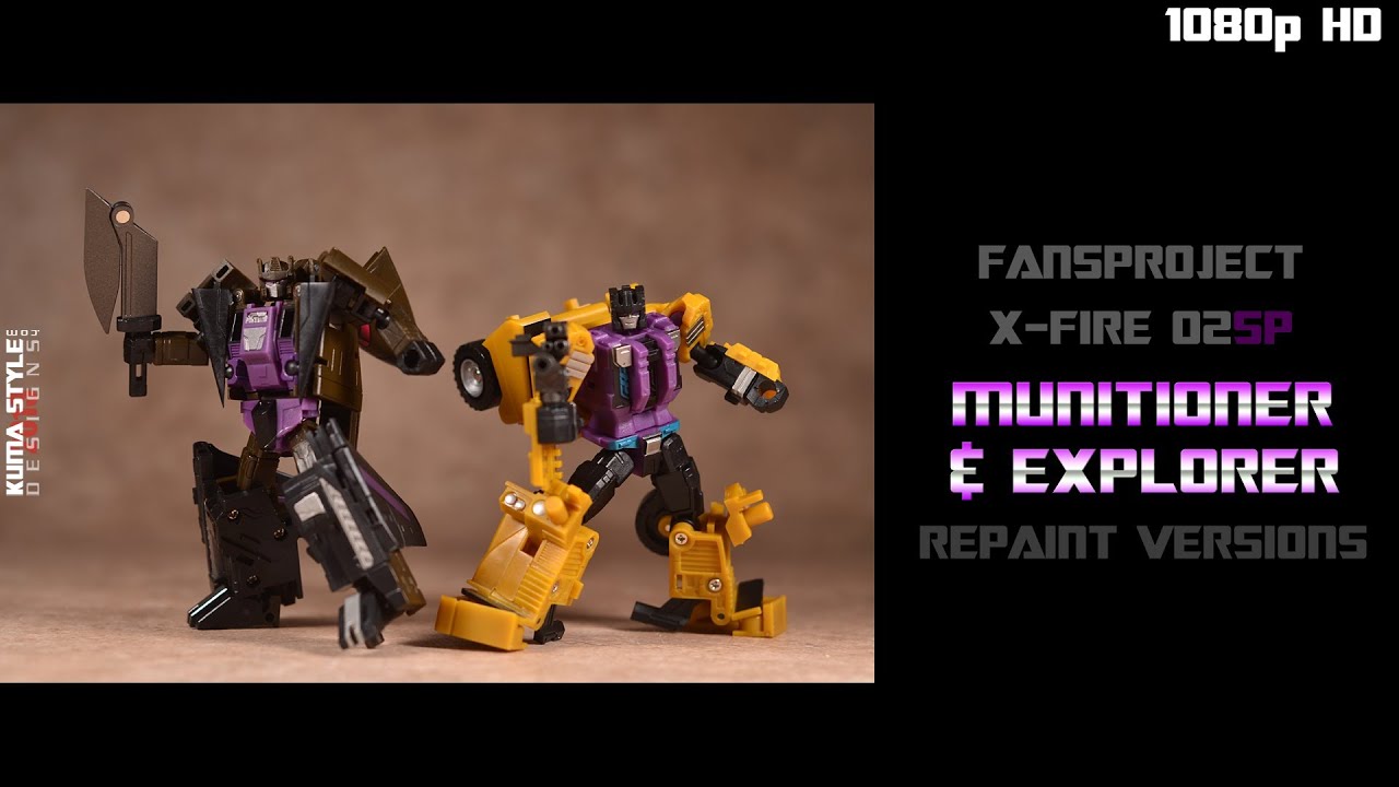 Toy Review - Fansproject Crossfire 02SP Munitioner and Explorer (Special Edition Repaints)