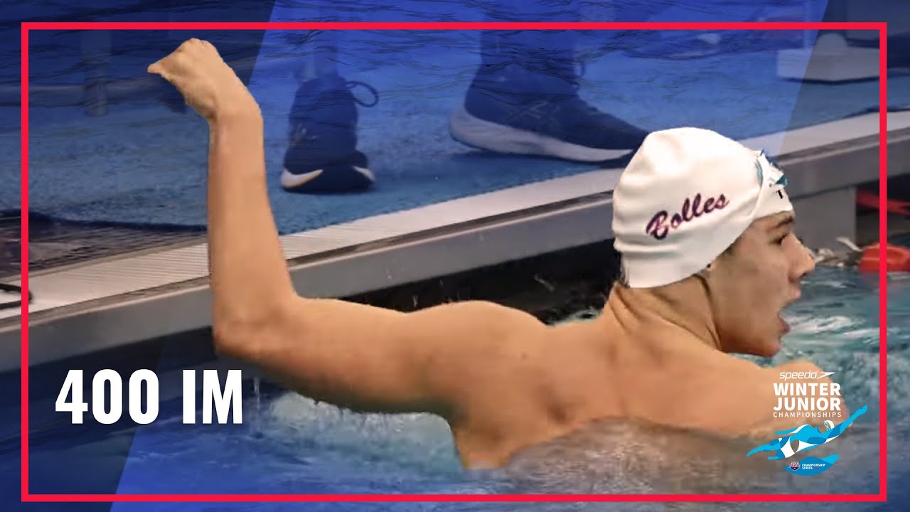 Carter Lancaster Takes Gold in Men's 400 IM | 2022 Speedo Winter Junior Championships East