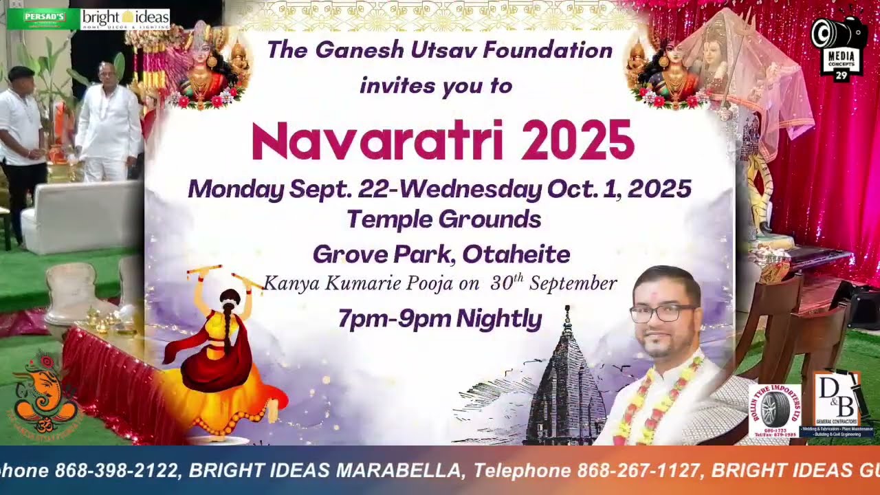 NIGHT 1 Navaratri Yagna 2025 Ganesh Utsav Foundation!!!’