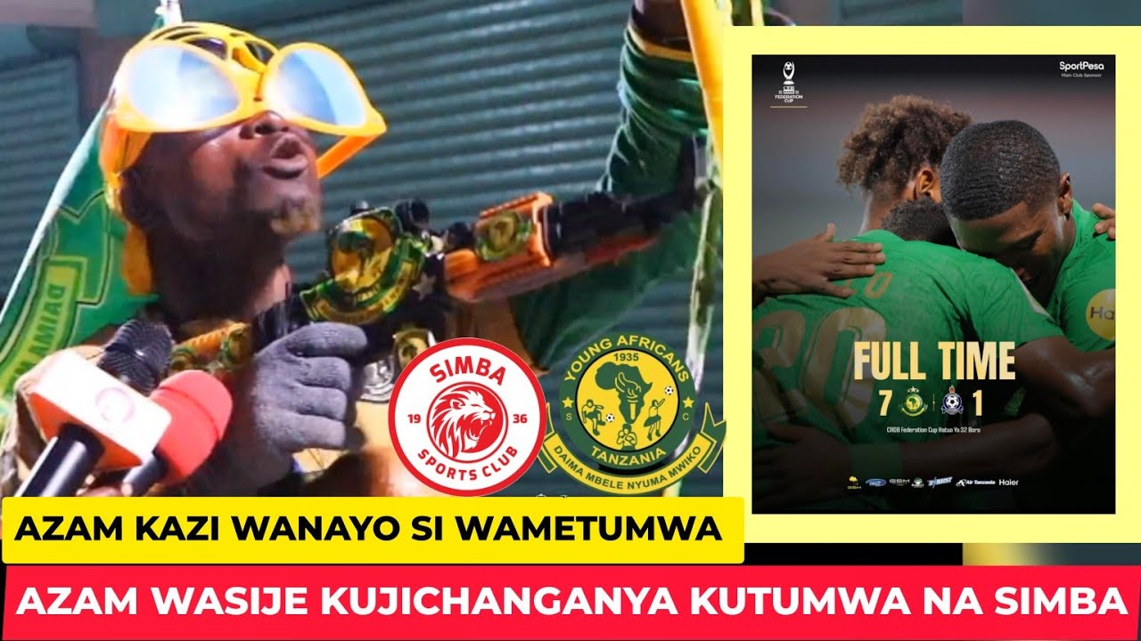 MZEE WA UTOPOLO BAADA YA USHINDI MNONO WA GOLI SABA (7)  KWA (1)  AWAJIA JUU SIMBA