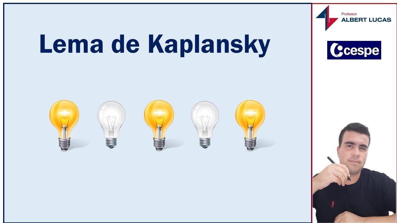 CESPE/CEBRASPE (2019) - Lema de Kaplansky