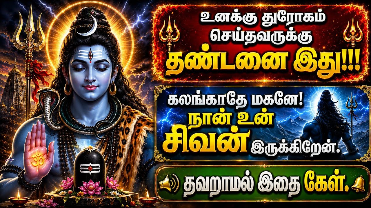 துரோகம் செய்தவருக்கு| அதற்கான பலன் வரும்| சிவ வாக்கு| #sivan 