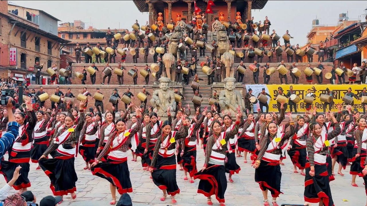 | Newari Dhime baja dance performance at Nyatapola Temple, Bhaktapur | Yatra Nepal | 2080/12/26 |