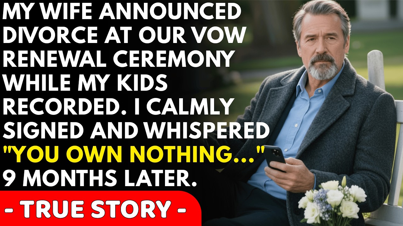 My Wife Announced Our Divorce At Our Vow Renewal While My Kids Recorded It. NOW They Work For Me
