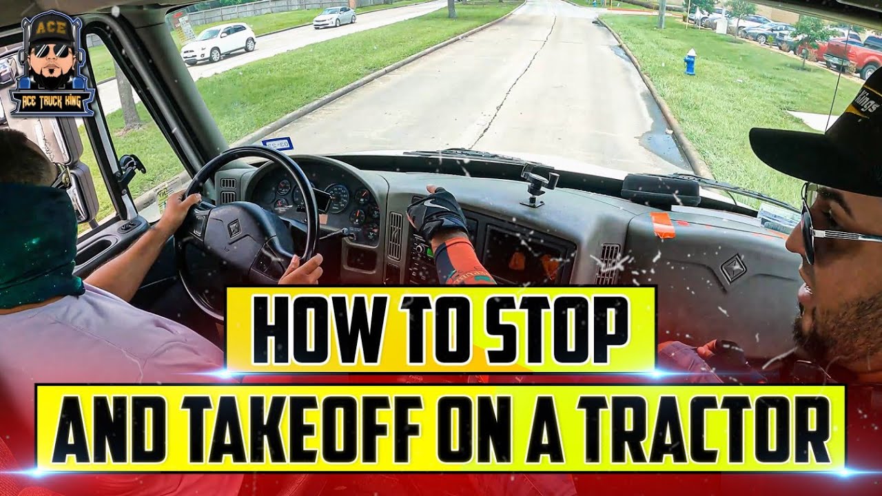Как остановиться и начать движение на тягаче с прицепом | ACE Trucking Academy