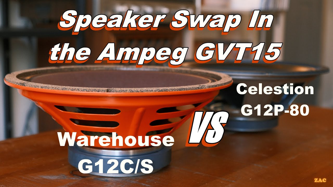 Speaker Swap! | Warehouse G12C/S vs Celestion Seventy 80 (G12P-80) | Ampeg GVT15-112
