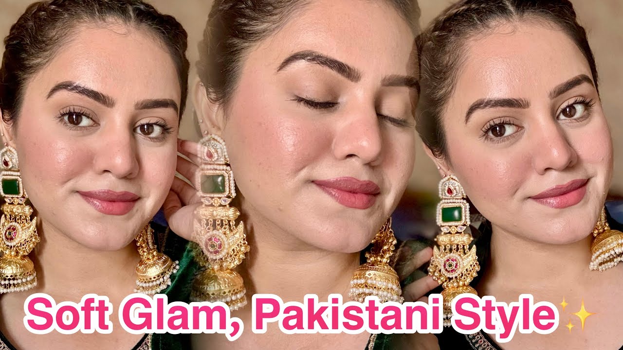 Pakistani Actress Inspired Minimal Glowy Makeup | Wedding Soft Glam ✨ Kp Styles