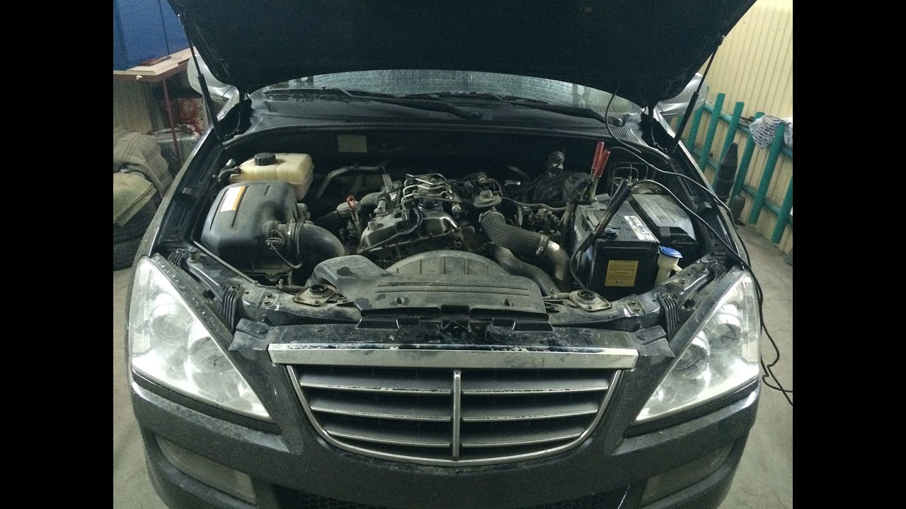 SsangYong Kyron диагностика и промывка форсунок с помощью Wynns