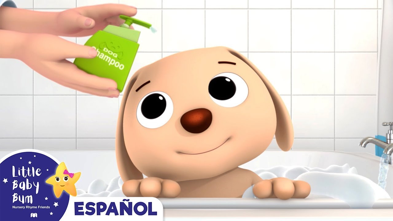 Canciones Infantiles | Perrito en el Baño | Dibujos Animados | Little Baby Bum en Español