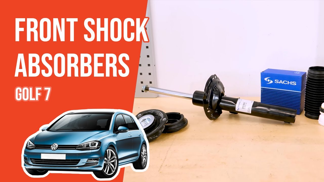How to replace the front shock absorbers Golf mk7 ➿