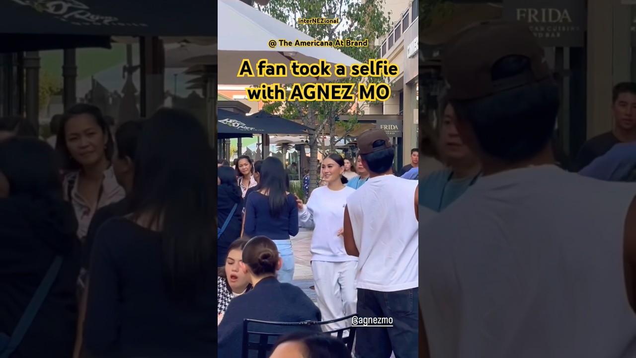 Fan took a selfie with #AGNEZMO in California
