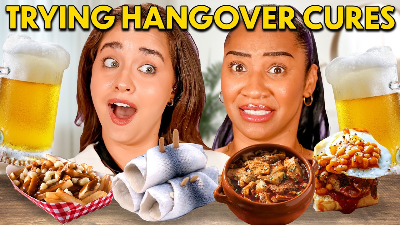 Trying & Rating Hangover Cures From Around the World!