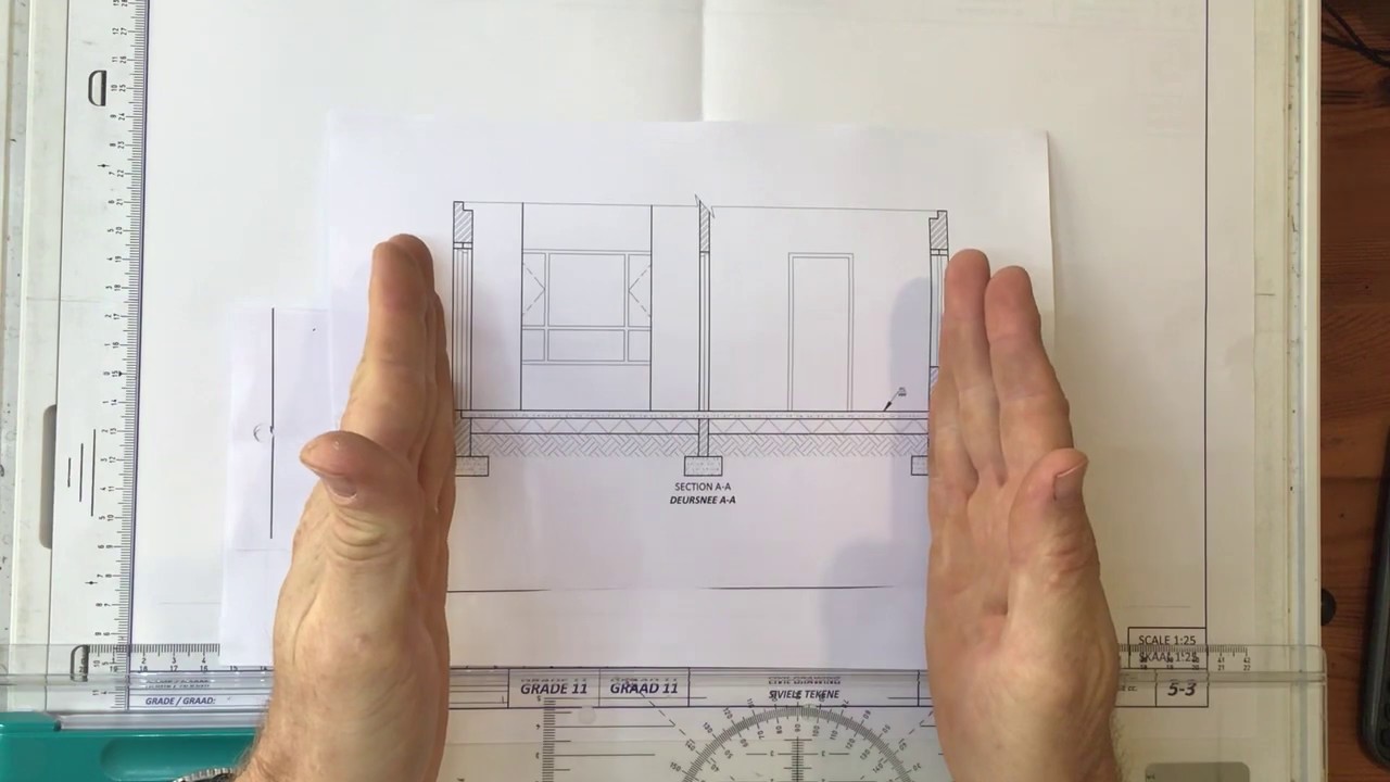 Drawing external walls on a sectional elevation. Video 2 2020