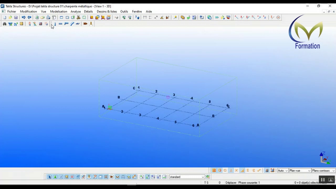 Partie 01 _ Tekla Structure  Charpente Métallique  A - Z  (Propriétés de projet)  # الدرس الاول
