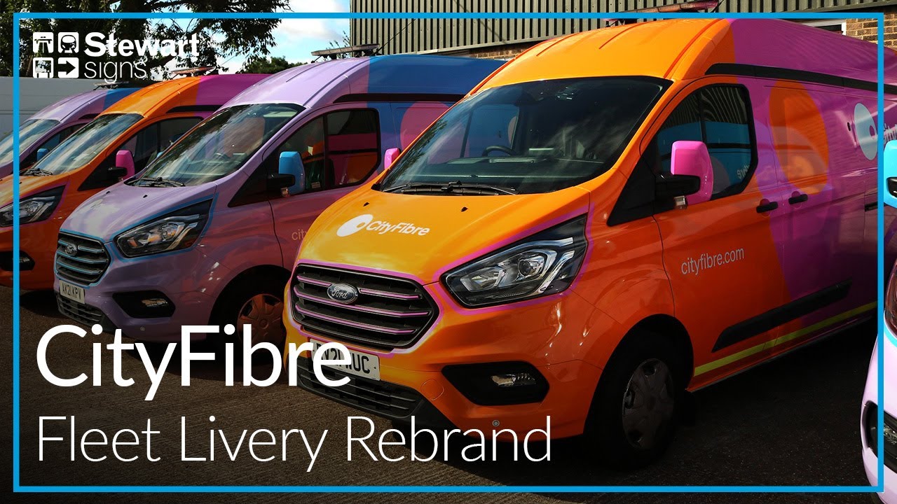 CityFibre's Vibrant Livery Rebrand | Stewart Signs