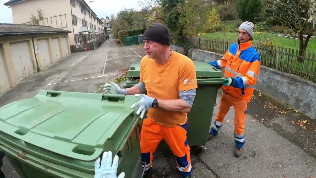 Bin Man's GoPro Green Collection Garbage Truck