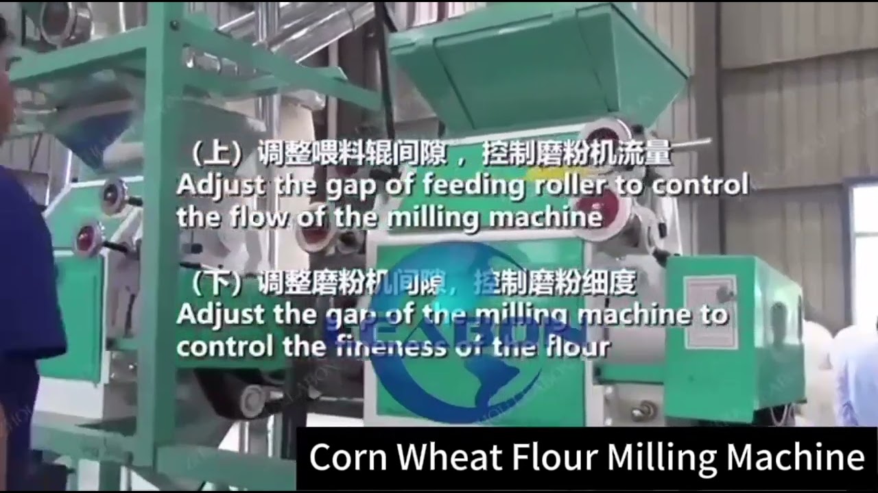 200-1000 Kg/Hour 60-80 Mesh Wheat/Corn Flour Milling Machine