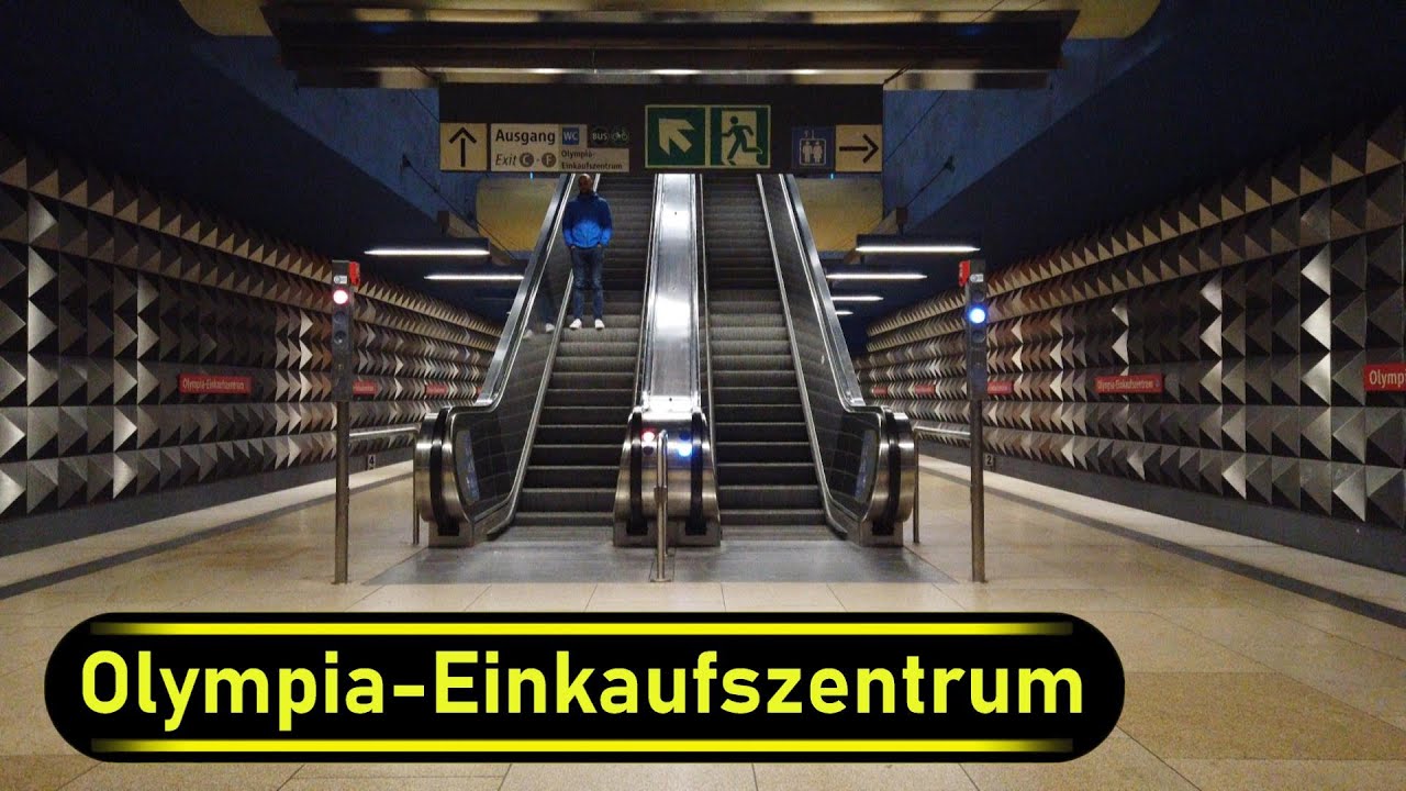 U-Bahn Station Olympia-Einkaufszentrum - Munich 🇩🇪 - Walkthrough 🚶