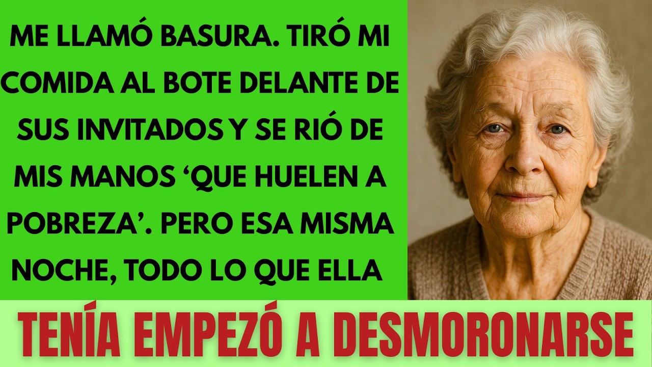 MI NUERA ME LLAMÓ BASURA Y ME ARREBATÓ EL PLATO DE LA MESA… HORAS DESPUÉS, LO PAGÓ CARO…