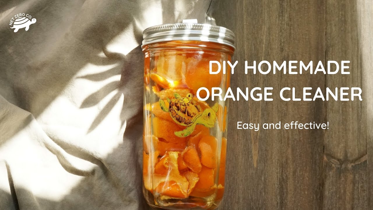 2 Ingredients Easy Natural Cleaning Solution || DIY Homemade Orange Cleaner