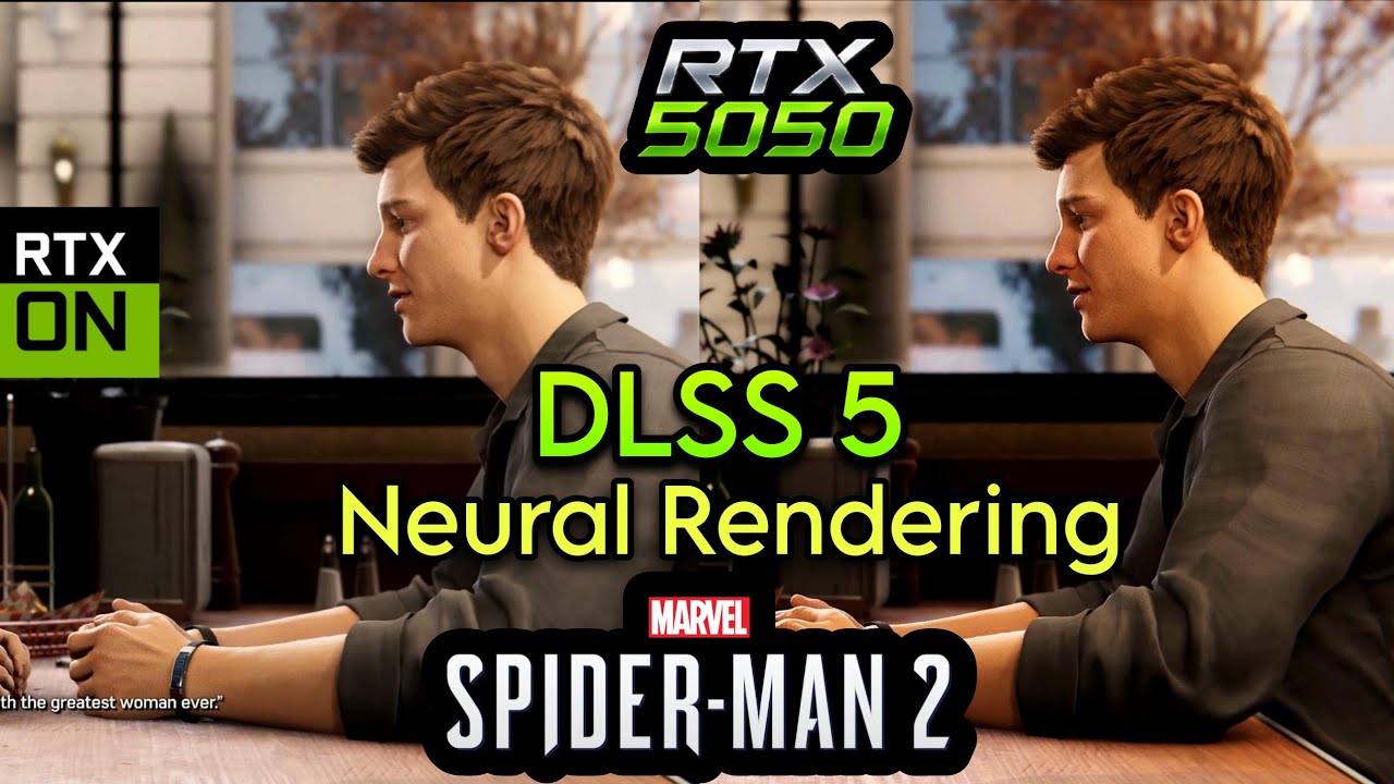 NVIDIA DLSS 5 с нейронным рендерингом &mdash; Marvel's Spider-Man 2 &mdash; RTX 5050