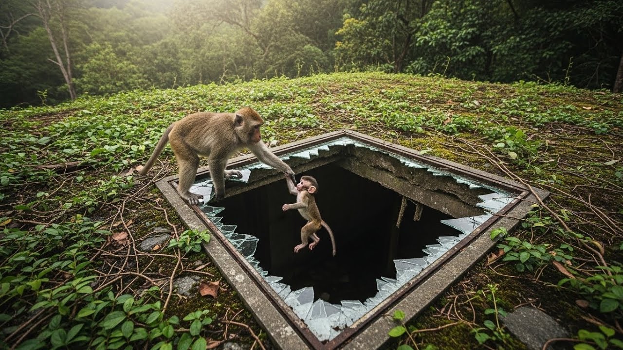Mother Monkey Saves Her Baby | THE CONCRETE TRAP | An Epic Rescue | Cinematic Wildlife Adventure
