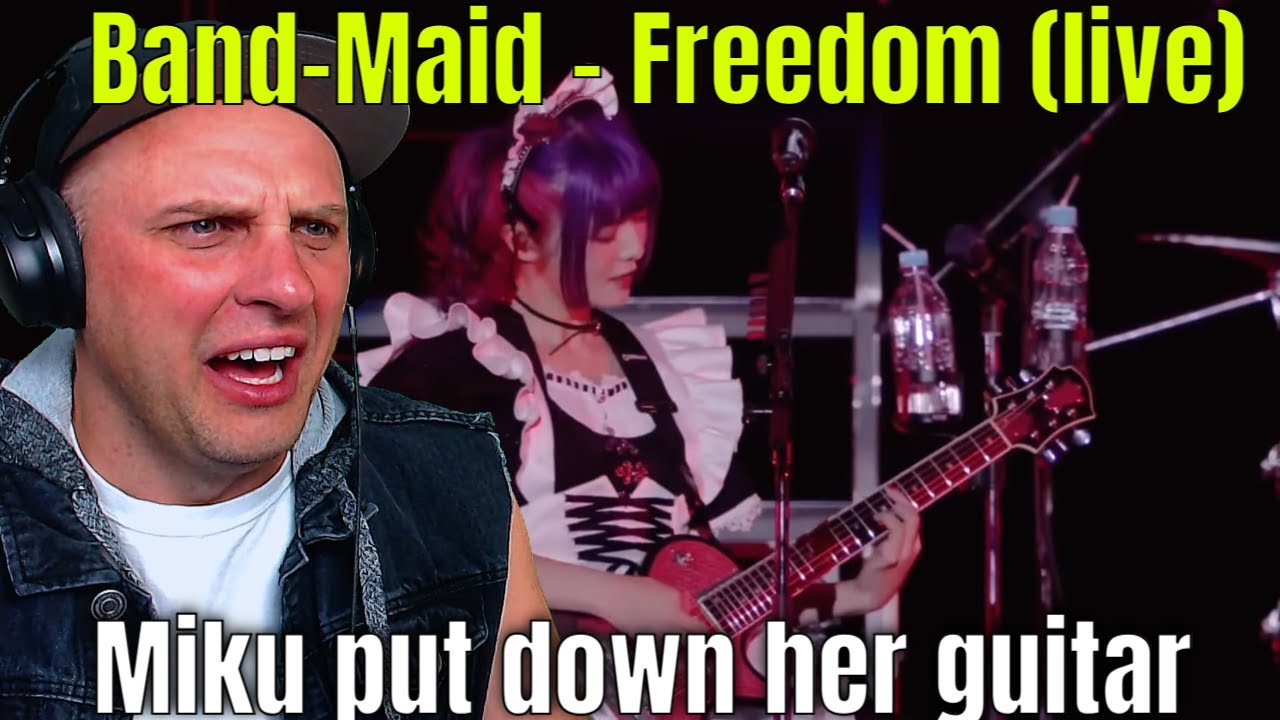 Reaction To Band-Maid - Freedom (live) Miku put down her guitar | THE WOLF HUNTERZ REACTIONS