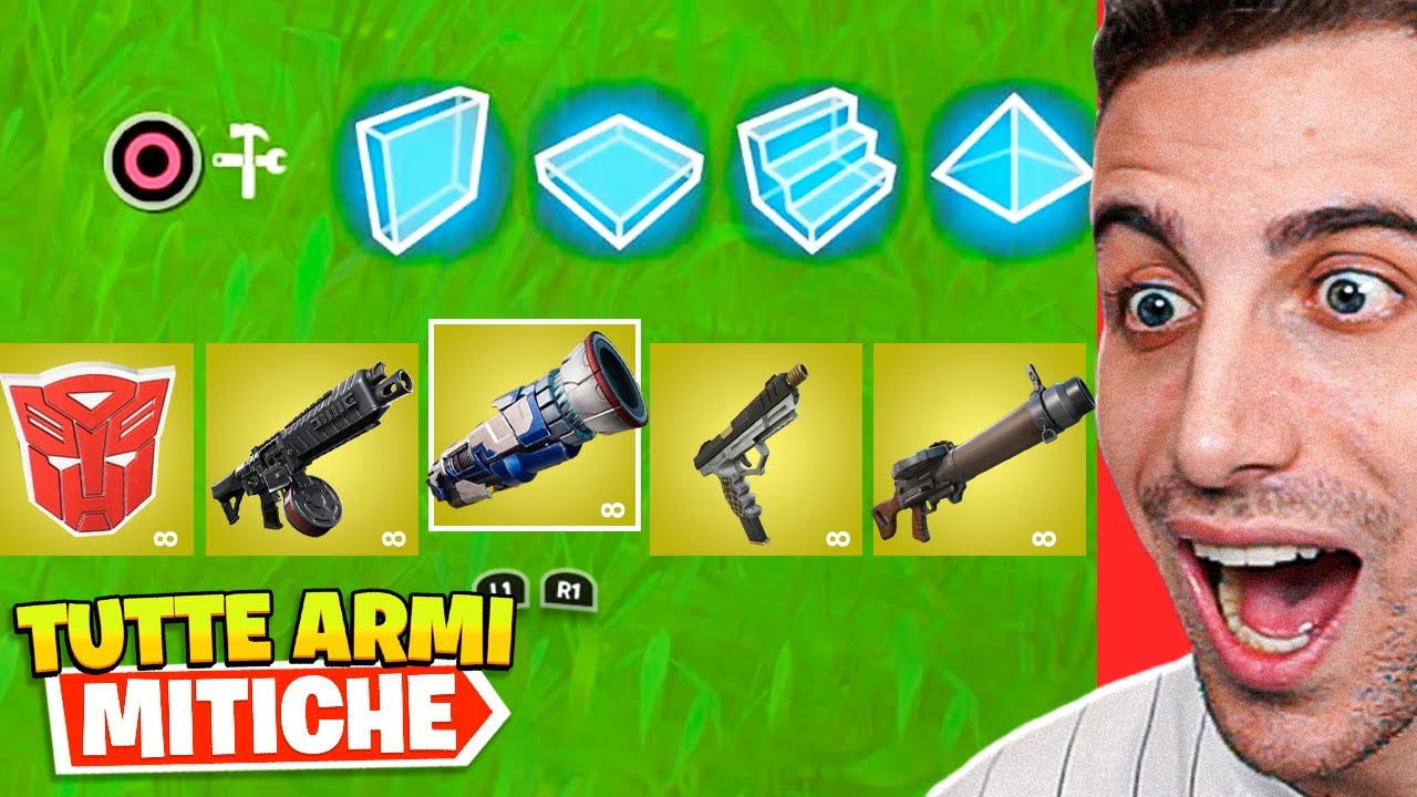 Gioco con TUTTE le Armi MITICHE INSIEME della Stagione 3 Capitolo 4! Fortnite ITA!