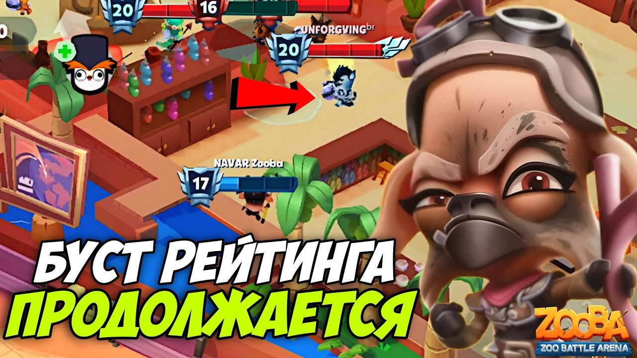 🤯НАРВАЛСЯ не НА ТЕХ!!! БУСТ РЕЙТИНГА НА РУБИ ИЗ ПУСТОШИ ДО 1500 РЕЙТИНГА ПРОДОЛЖАЕТСЯ В ИГРЕ Zooba.