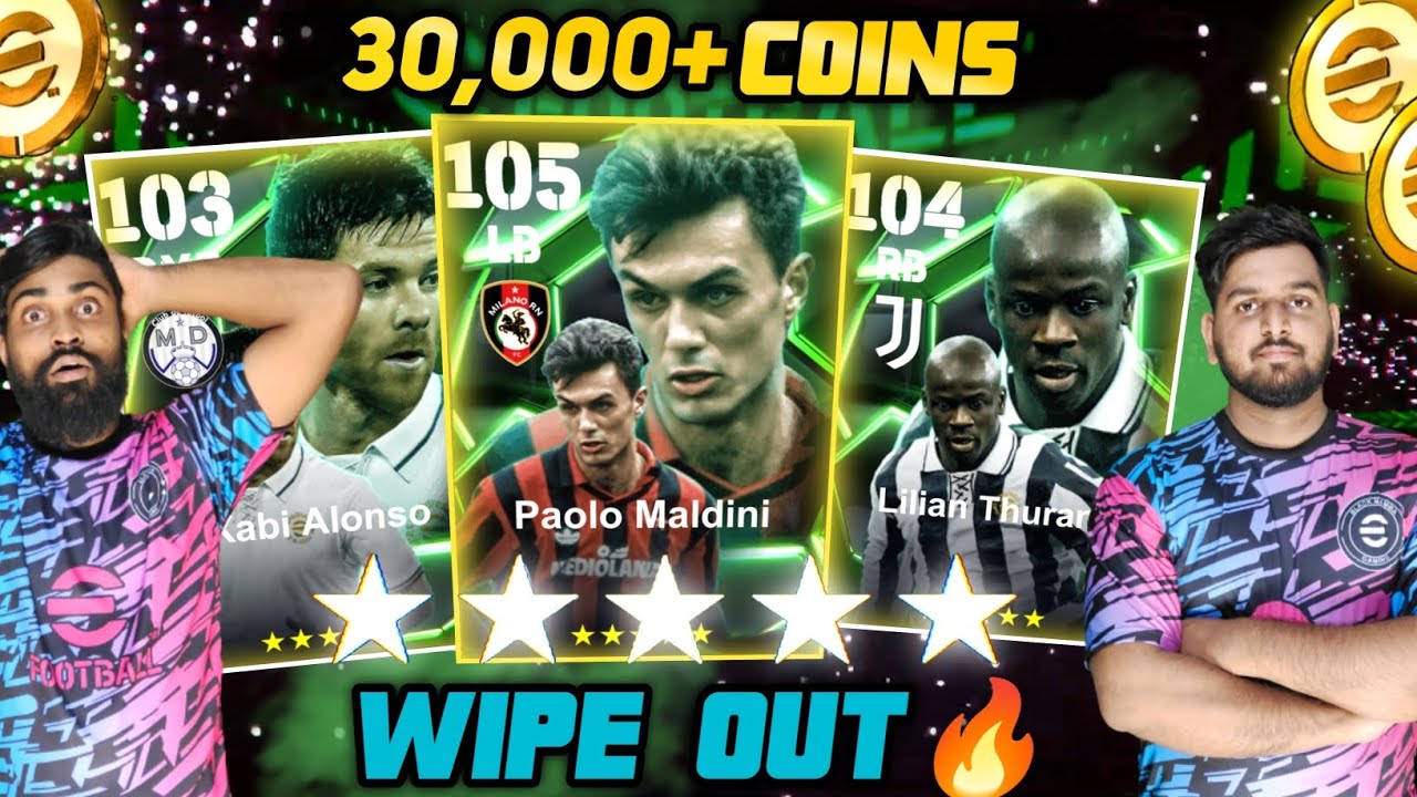 30,000+ Coins🤑 In 105 Maldini+Thuram Combined Epic Boxdraw EFOOTBALL 25 |Double Wipe Out😱 Beast Pack