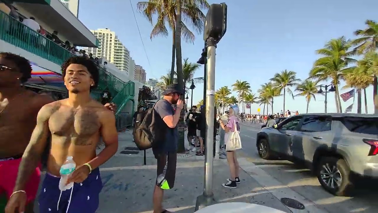 Spring break 2025.                                                      Fort Lauderdale Beach. Fl.