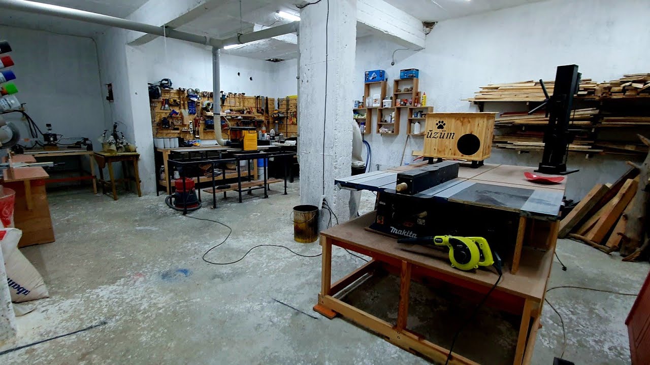 sıfırdan ahşap at&ouml;lyesi kuruyorum part 1 // I'm setting up a wood workshop part 1