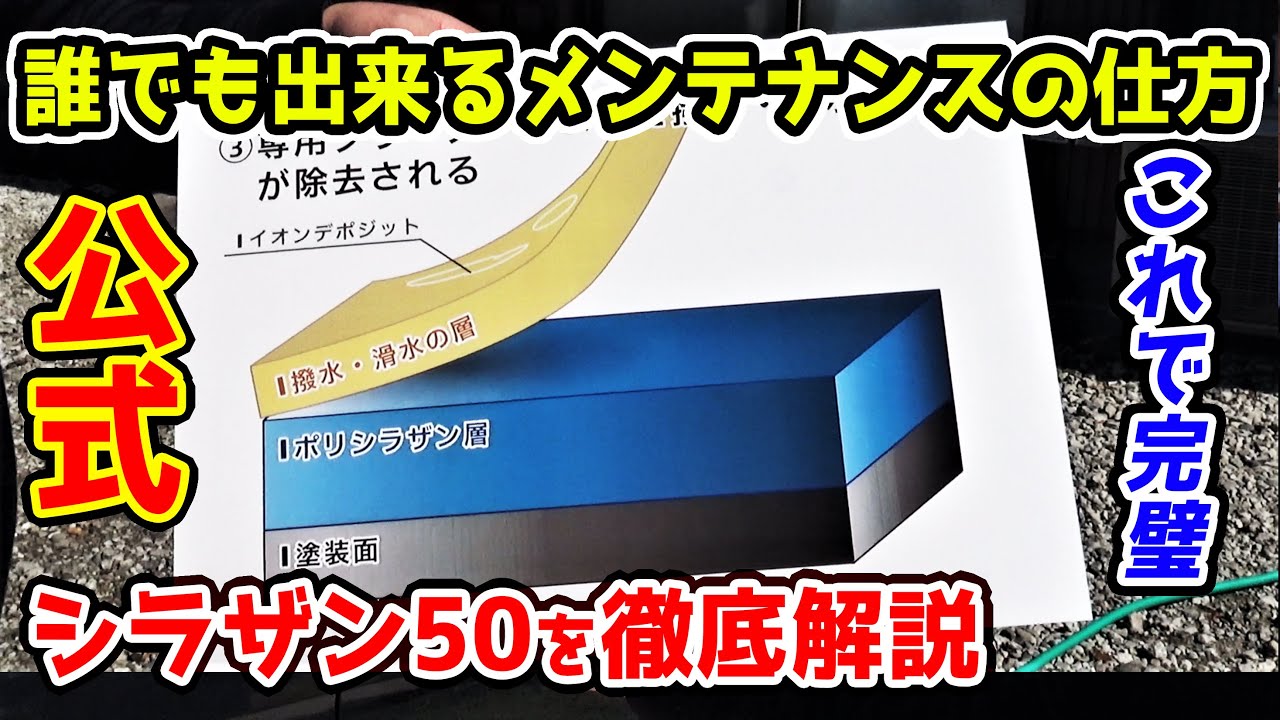 知れば知るほど最強のガラスコーティング シラザン50 メンテナンスシステムプログラム　復活剤　メンテナンス剤