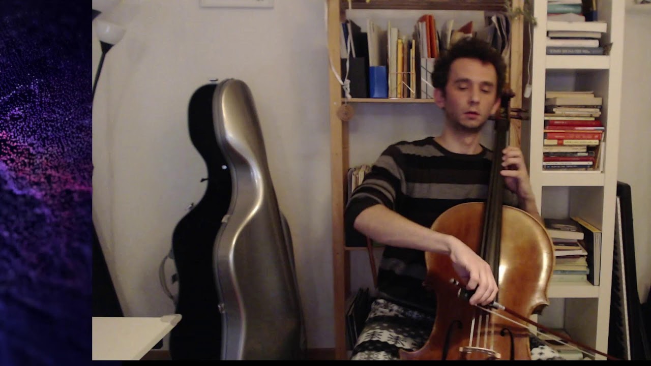 Live classical cello practice session.