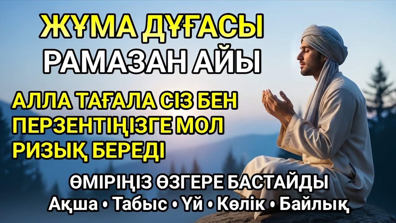 РАМАЗАН АЙЫНДАҒЫ ЖҰМА КҮНІ ОҚЫЛАТЫН ДҰҒА – СІЗГЕ ЖӘНЕ БАЛАҢЫЗҒА МОЛШЫЛЫҚ ТІЛЕЙТІН ДҰҒА