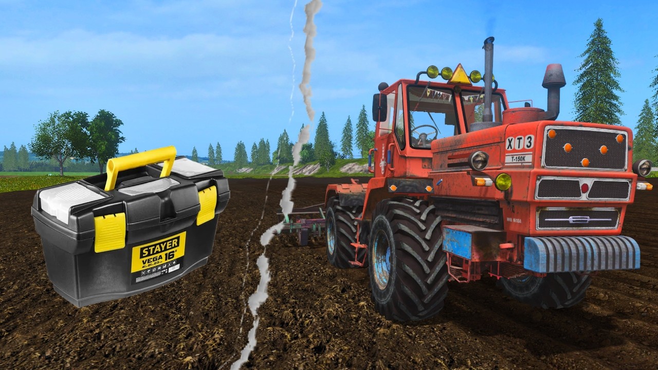 [РП] ВЫЕХАЛ В ПОЛЕ И СРАЗУ ПОЛОМАЛ ТРАКТОР Т-150! FARMING SIMULATOR 17!